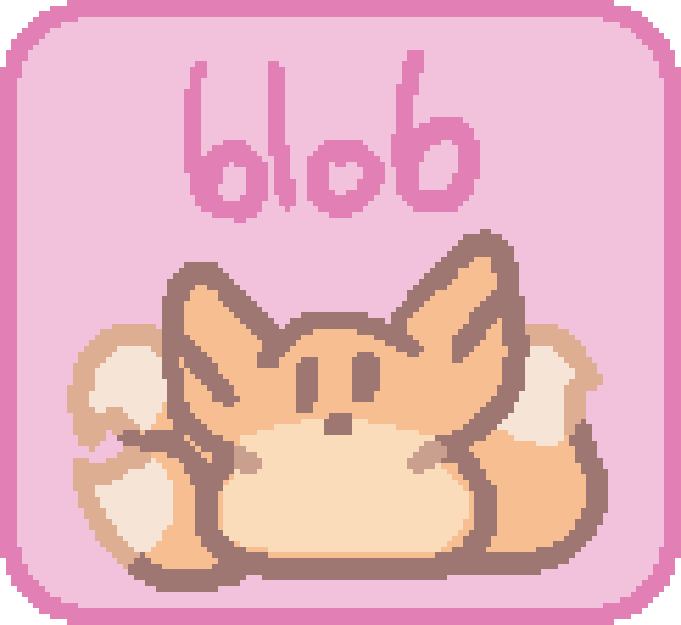 beefox in a bloblike shape, text reads 