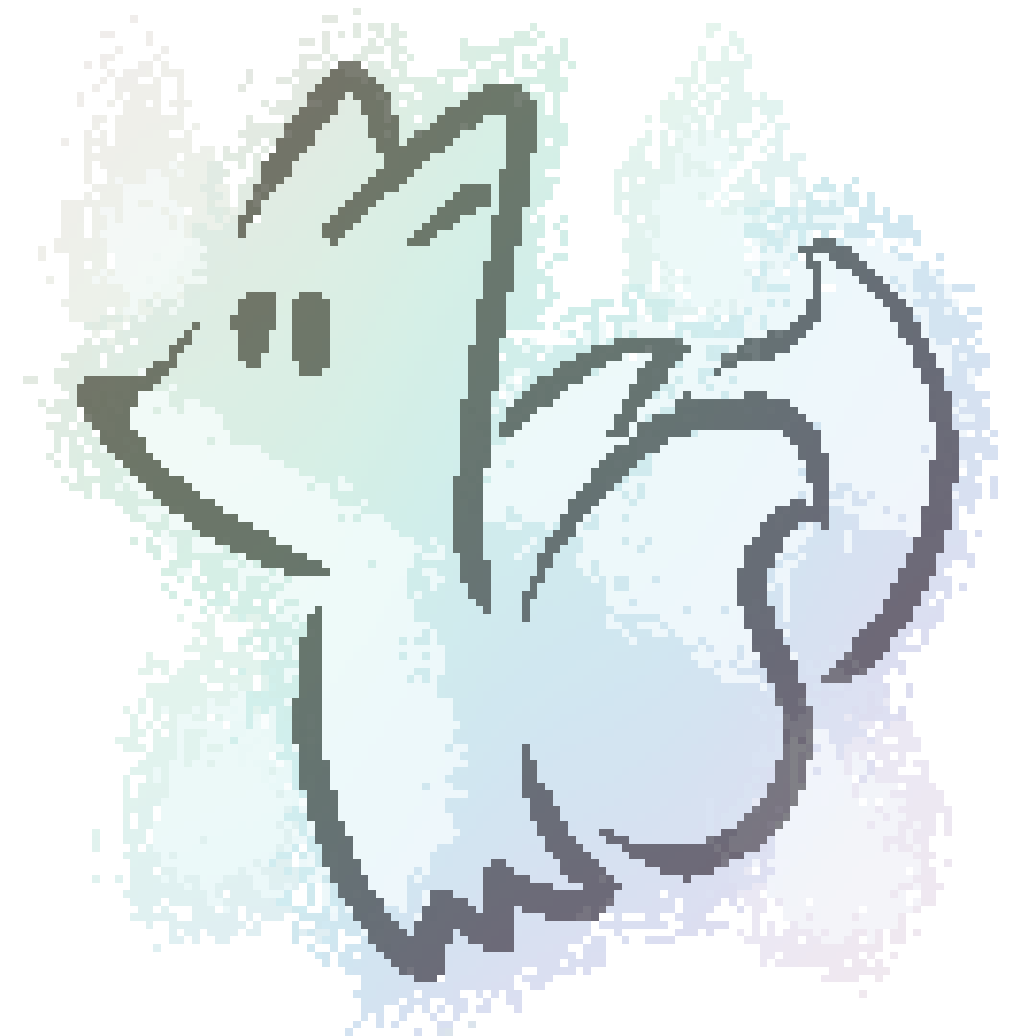 bee's ghostly form with several spirit flames floating around star