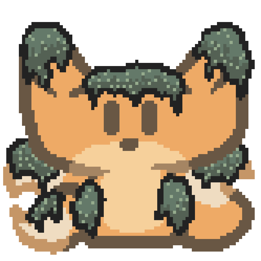 bee covered in moss, the moss is stylistically distinct from bee making it stand out more