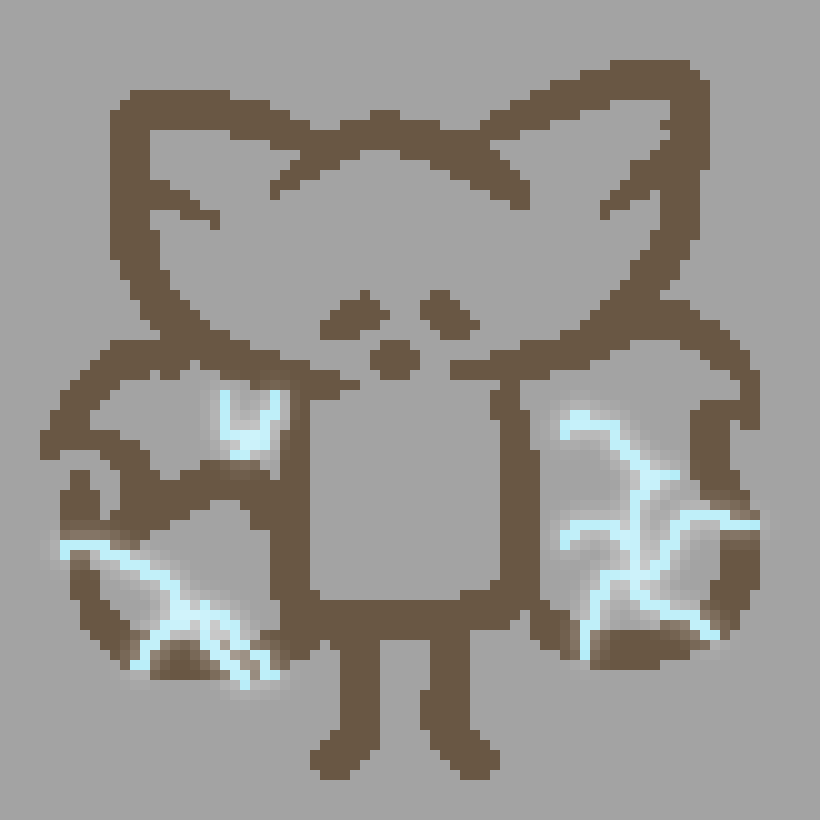 bee looking uncomfortable with electric arks dancing along star tails