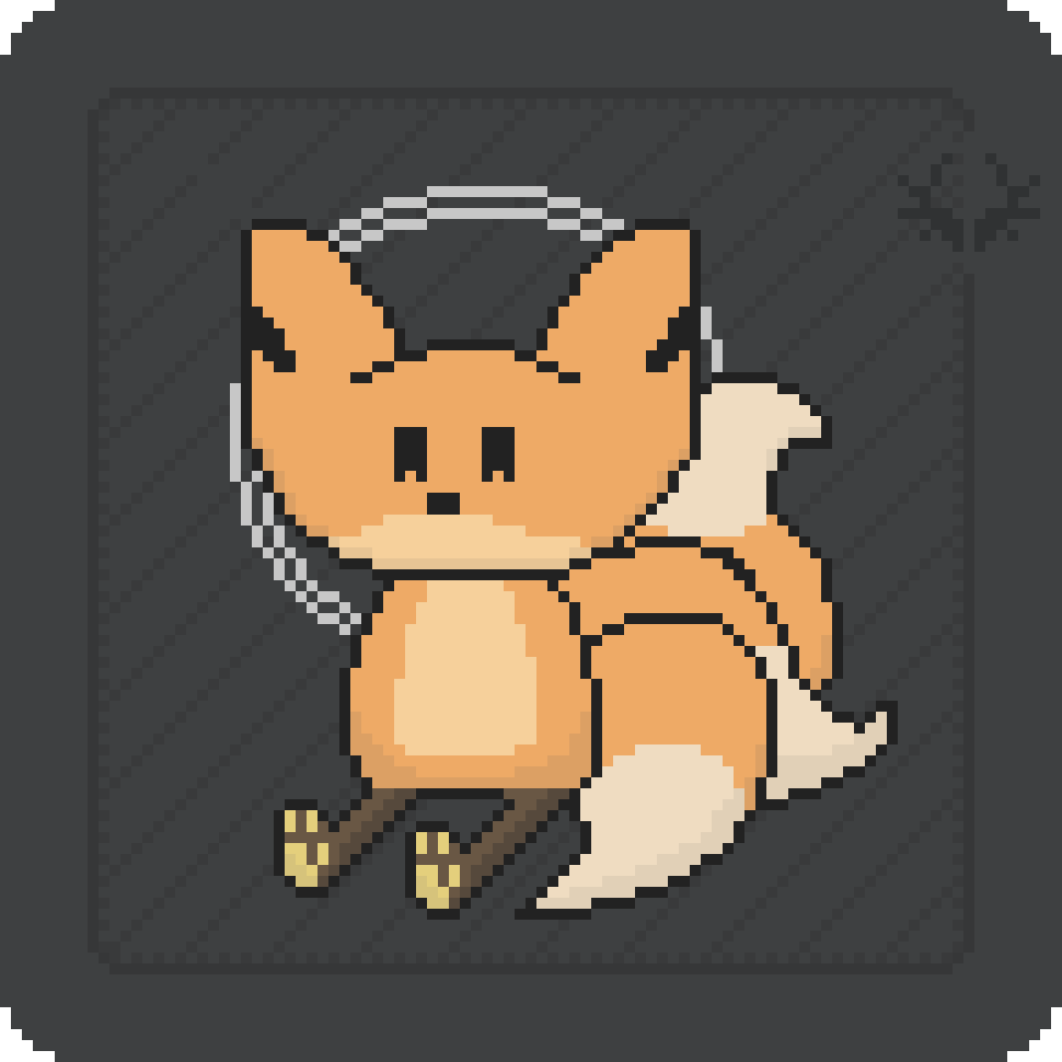 bee drawn in a style of a not-cat from pixel cats end