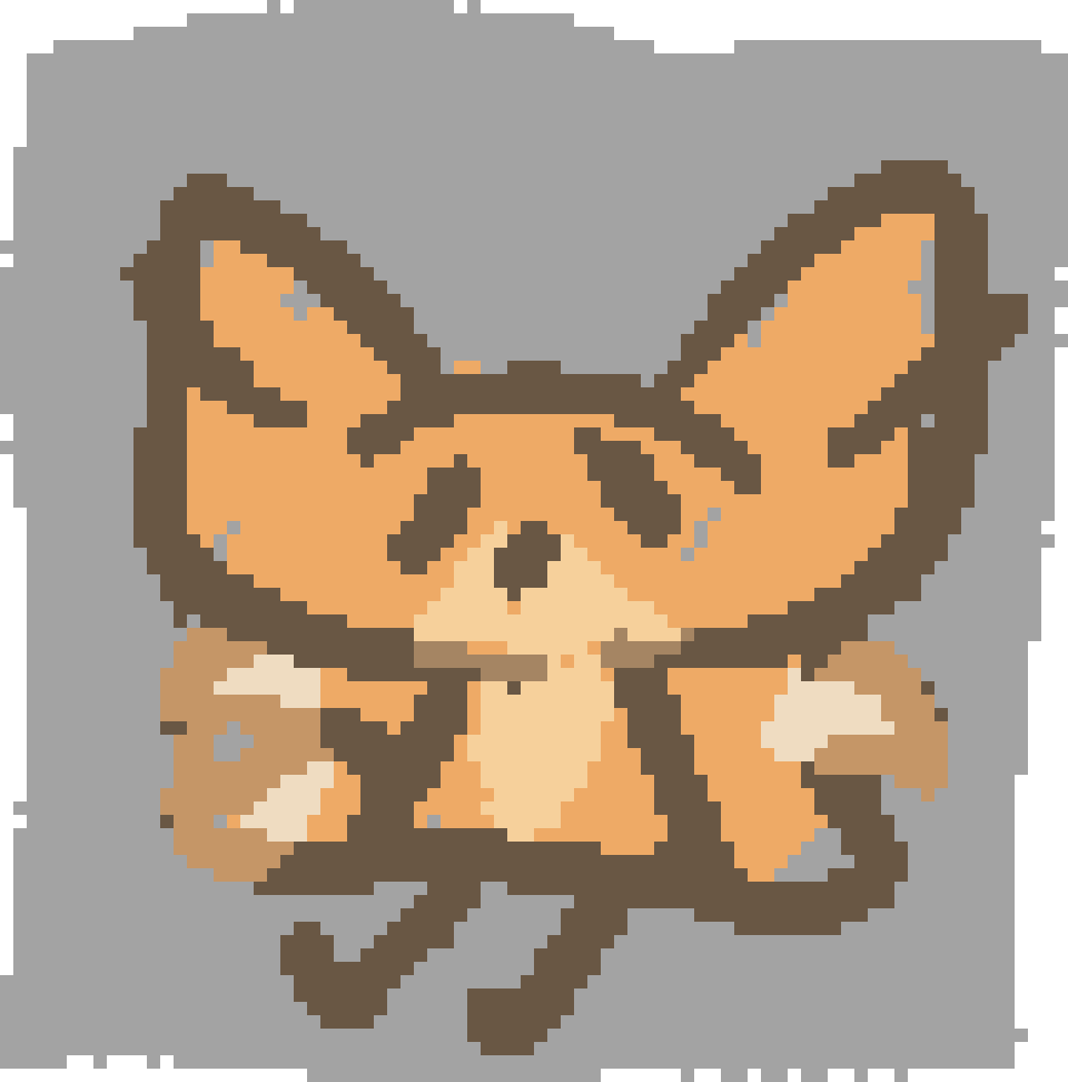 a very messily drawn bee