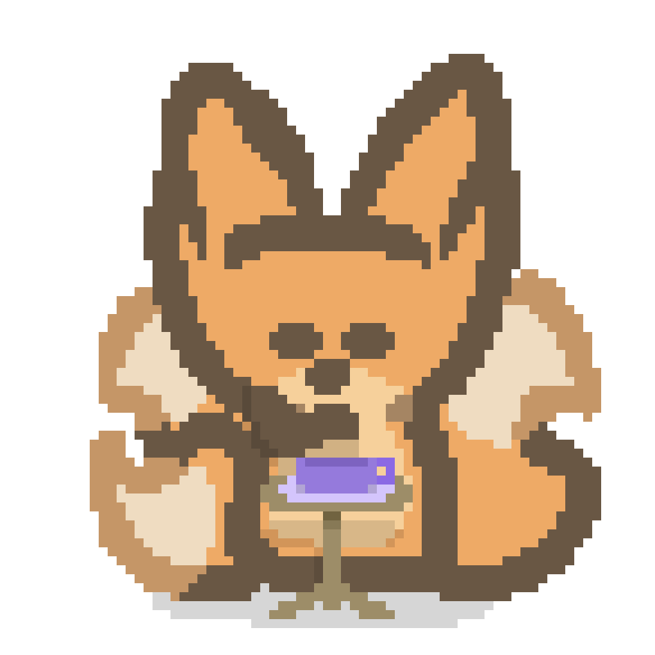 bee staring intently at a purple cup on a small table