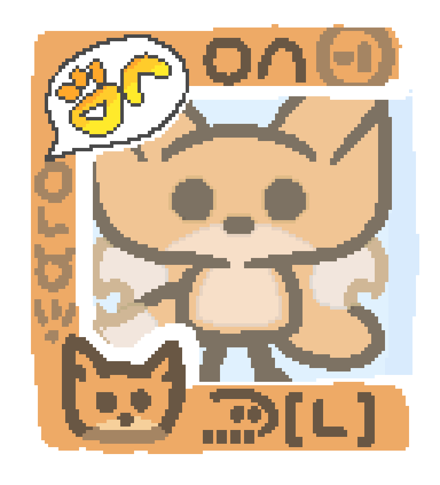 bee in the style of a funko pop in a box. text reads: "ilo ike", "kalama ike", "ilo pi mani seli", and "soweli pi"