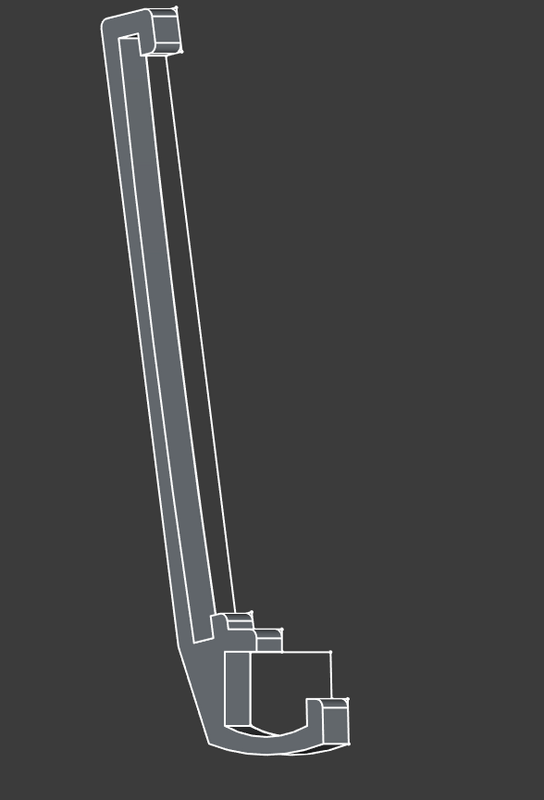 CAD sketch with mesurements